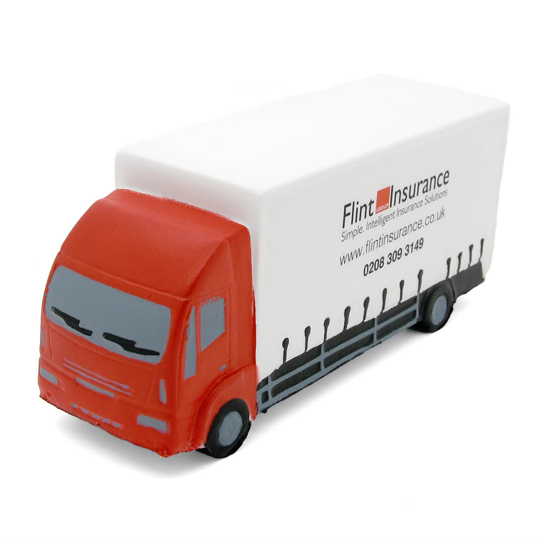 Lorry Stress Ball with Red Cab Front View
