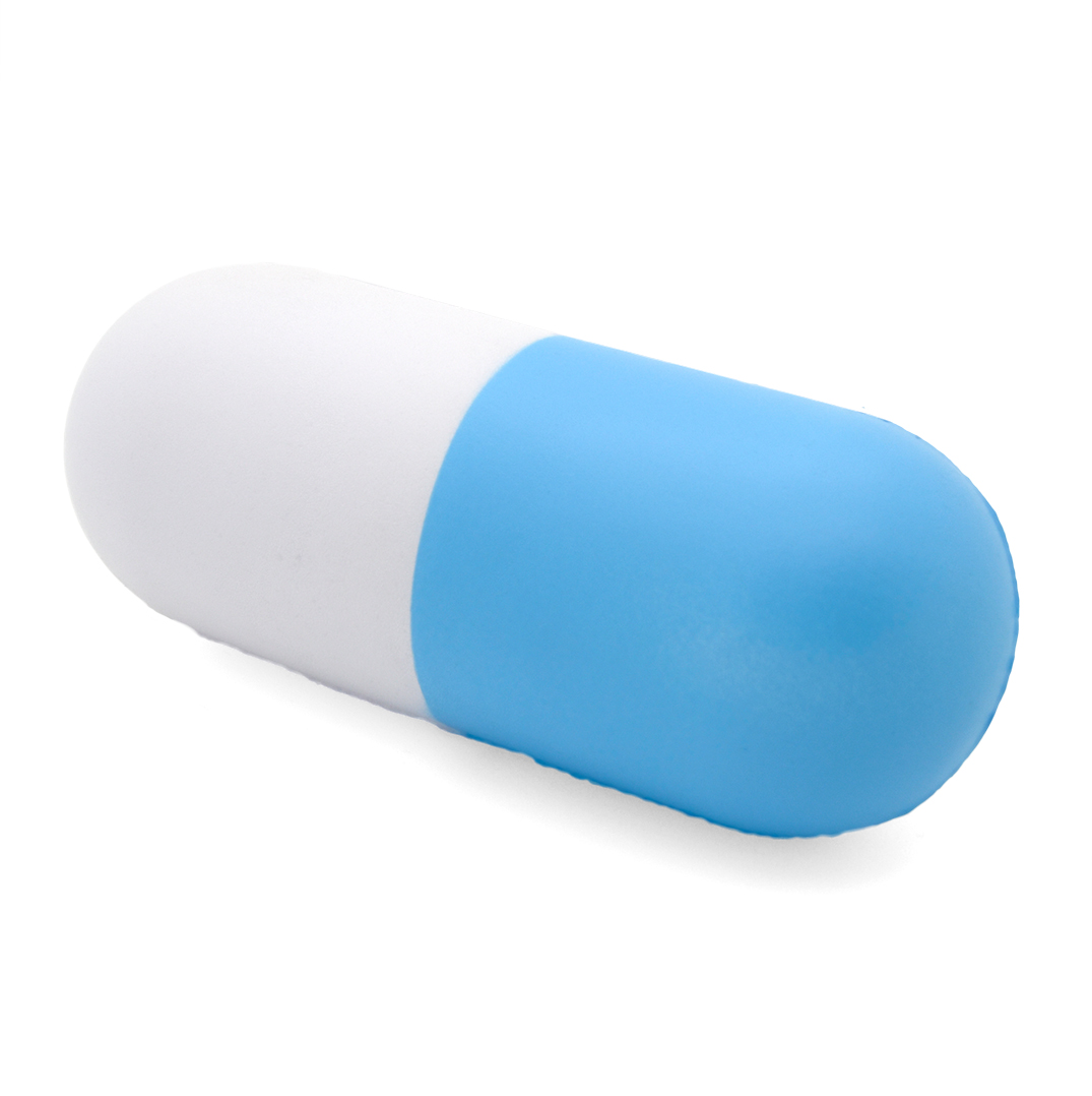 Capsule Stress Ball Rear View