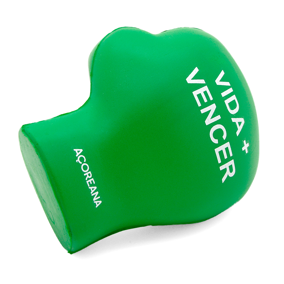 Green Boxing Glove Stress Ball Front View