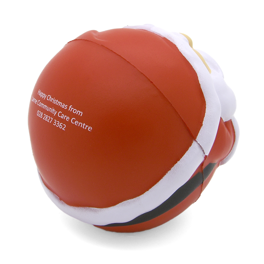 Santa Stress Ball Rear View