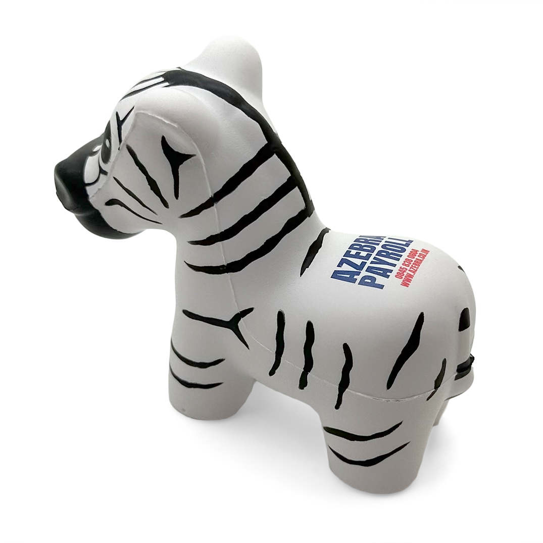 Zebra Stress Ball - Side View