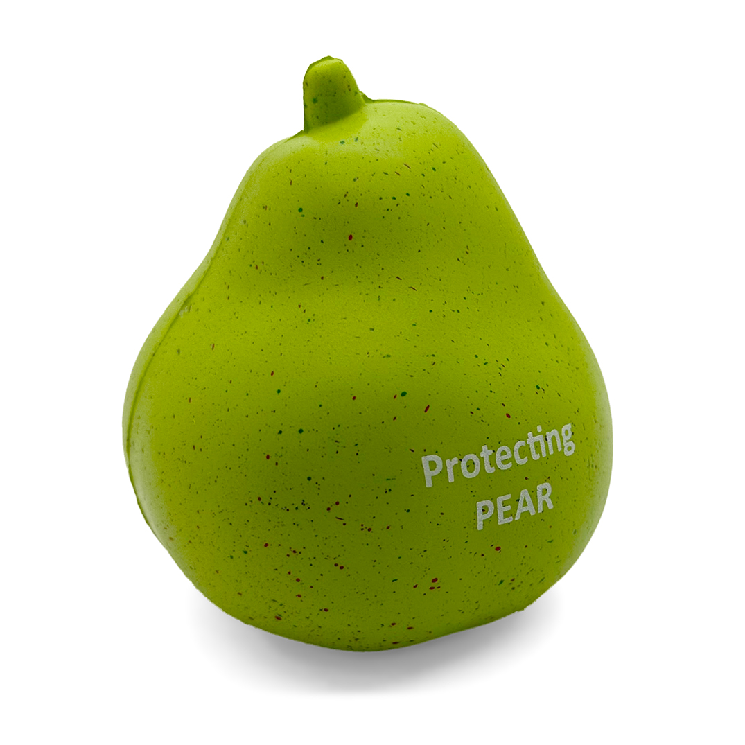 Pear Stress Ball - Side View