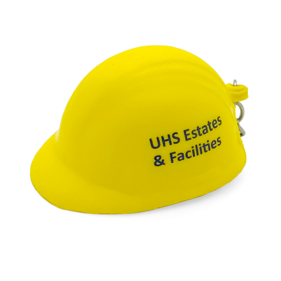 Hard Hat Keyring Stress Ball Front