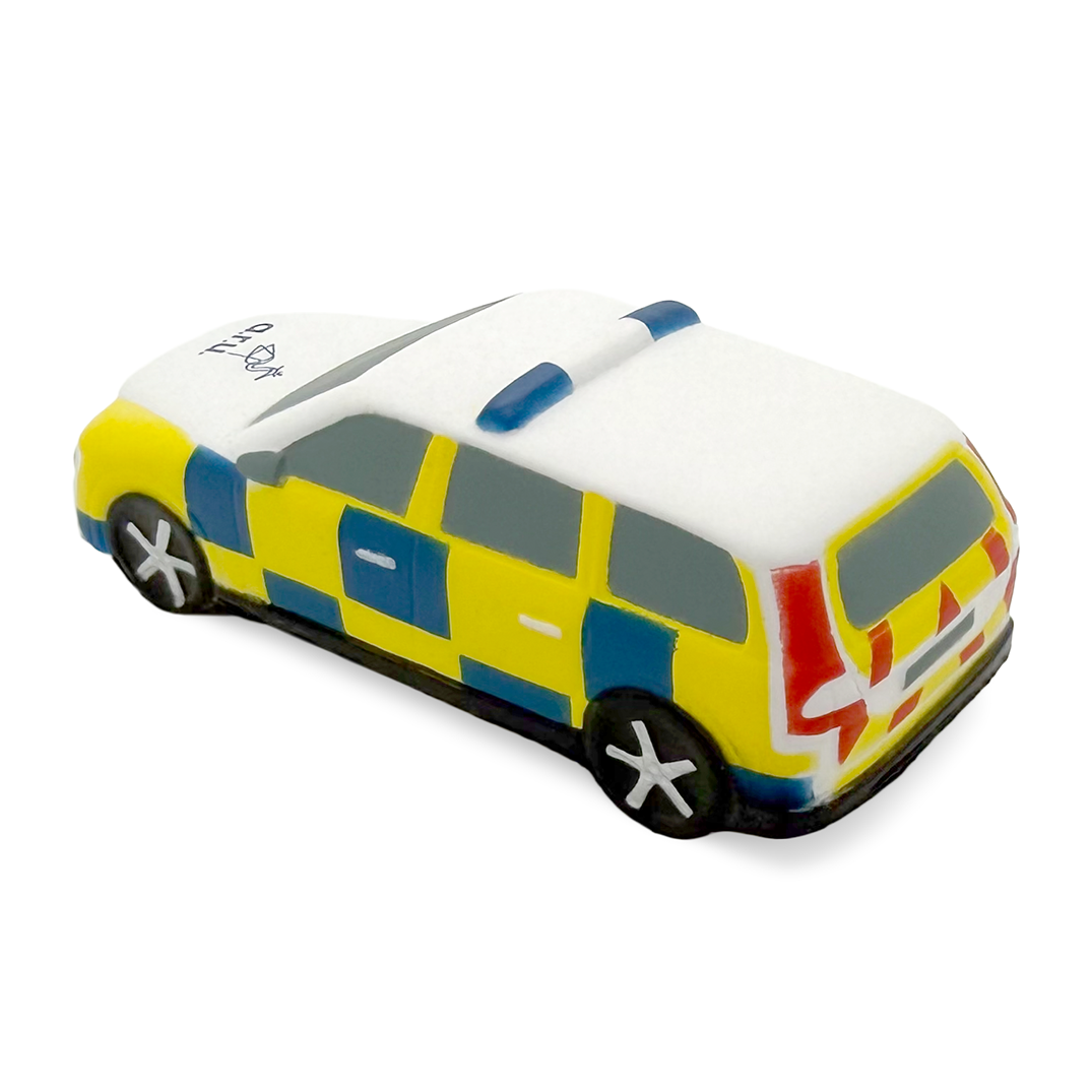 Stress Police Car Rear View