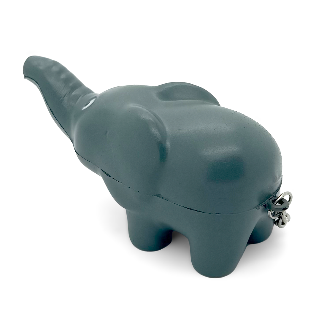 Elephant Keyring Stress Ball Rear View