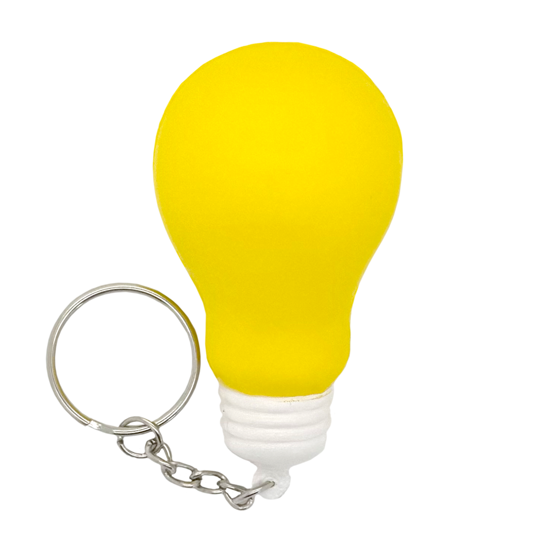 Lightbulb Keyring Stress Ball Rear