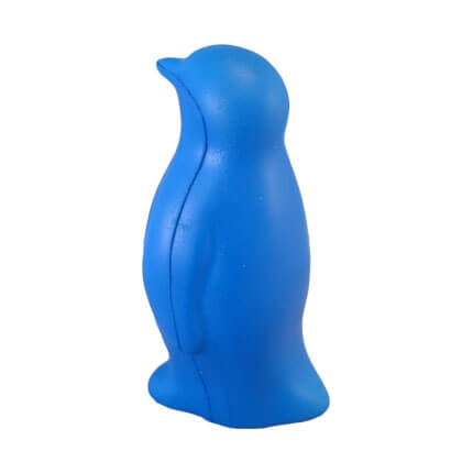 Penguin stress toy shape back view