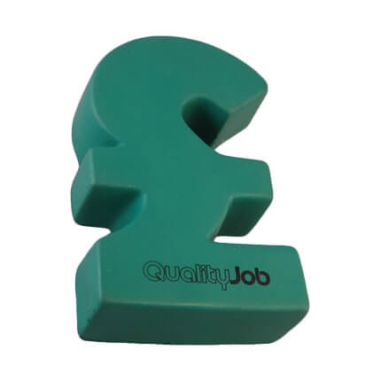 Pound sign shaped stress ball in green