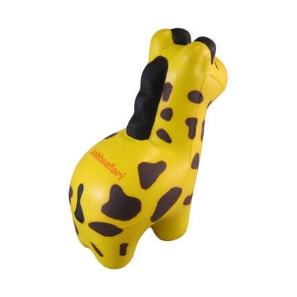 Giraffe stress toy with logo