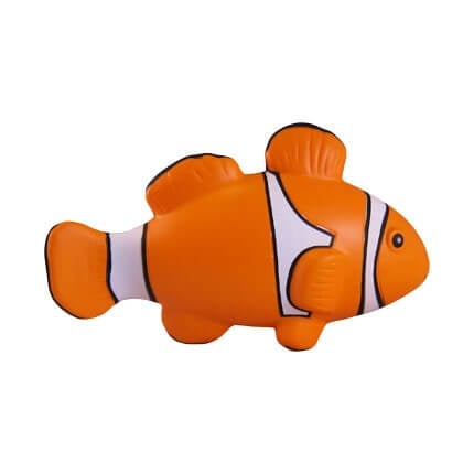 Nemo shaped stress ball side view