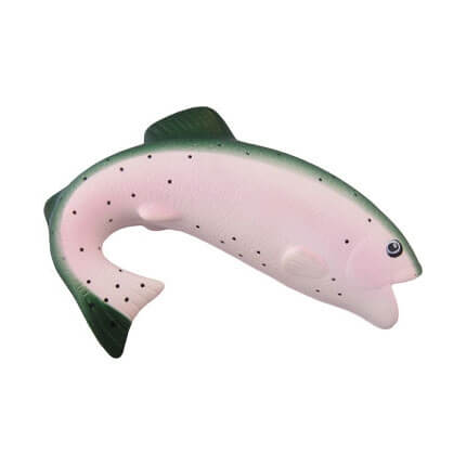 Trout stress ball side view
