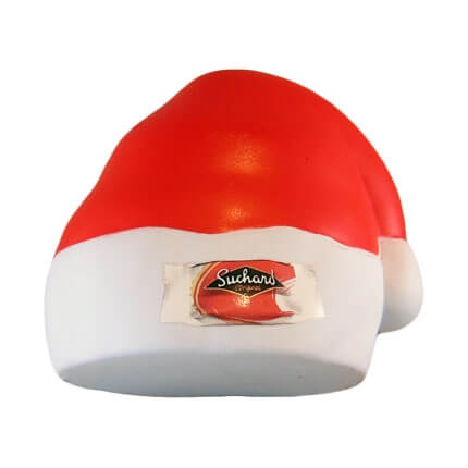 Father Christmas Hat Stress Ball With Logo