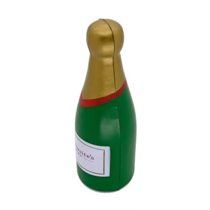 Stress Champagne Bottle Aerial View