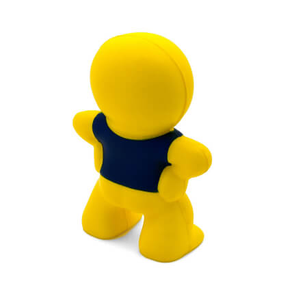 Smiley Man Stress Ball Rear View