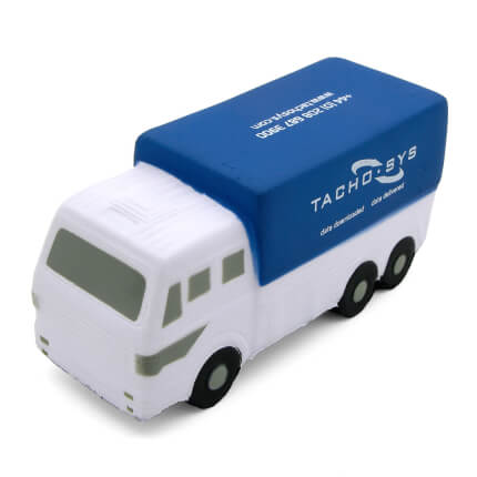 Blue Truck Lorry Stress Ball Front View