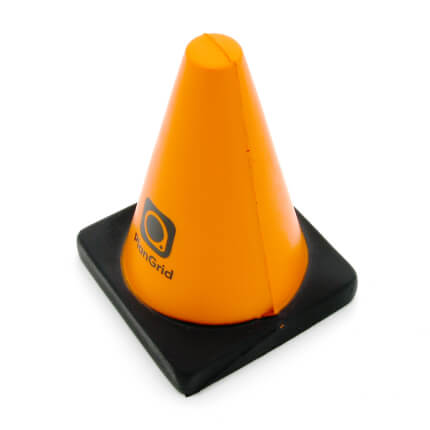 Traffic Cone Stress Ball Top View