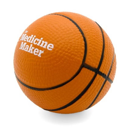 Basketball Stress Ball Side