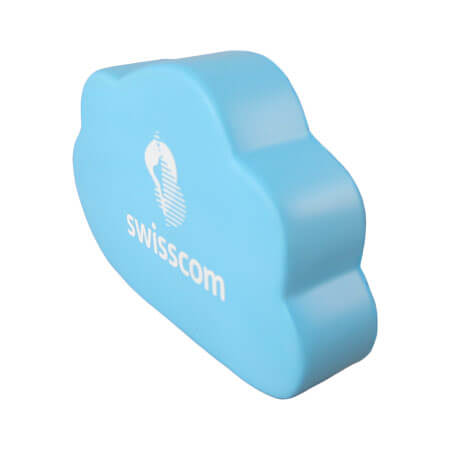 Cloud stress ball shape side view