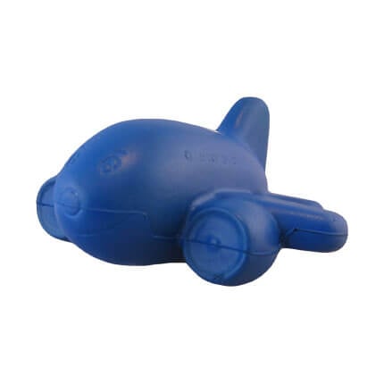 Smiley face aeroplane stress ball shape front view