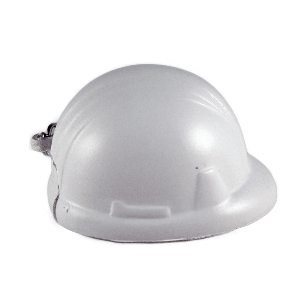 Hard Hats Keyrings White