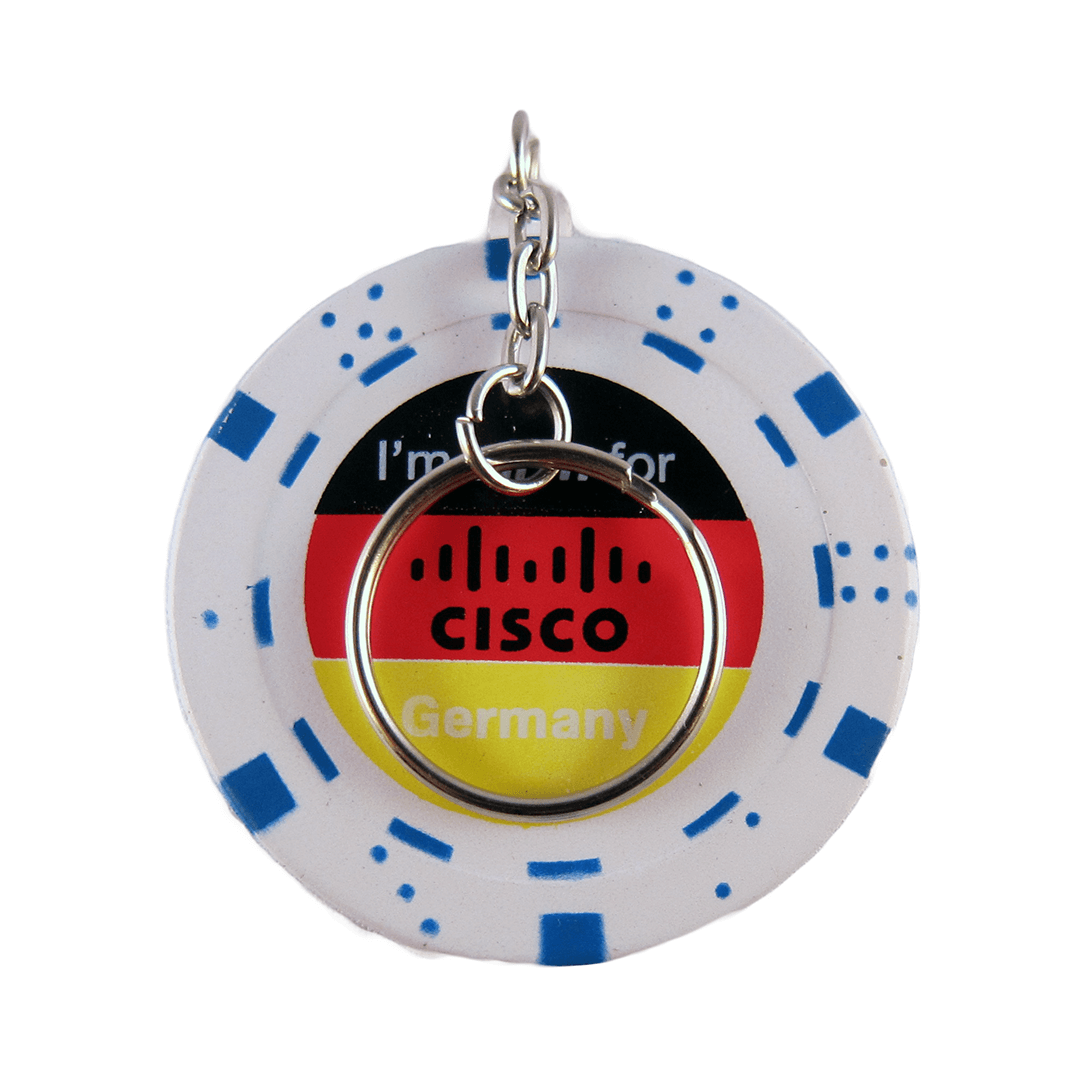 Poker Chip Keyring Keychain