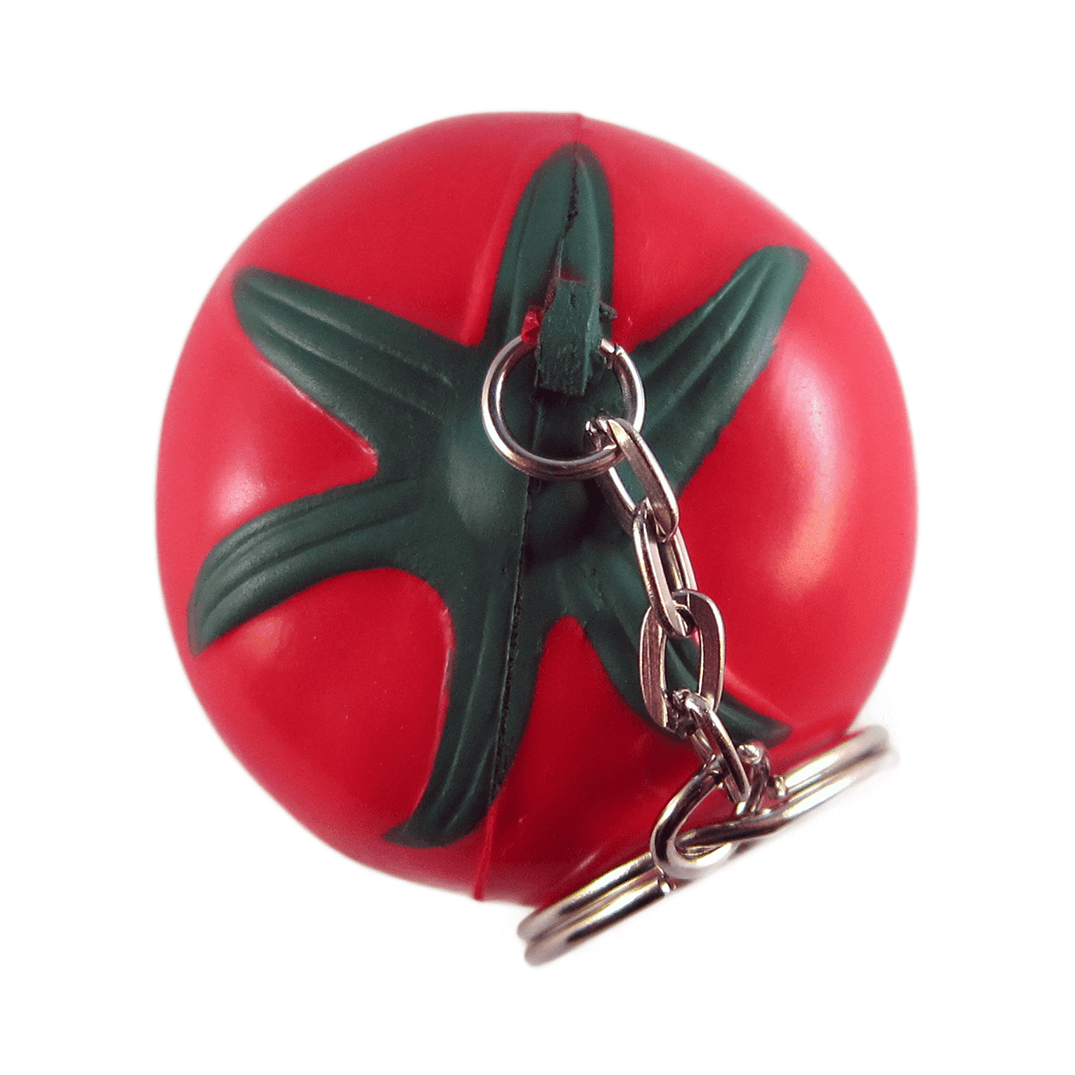 Stress Tomato Keyring Top