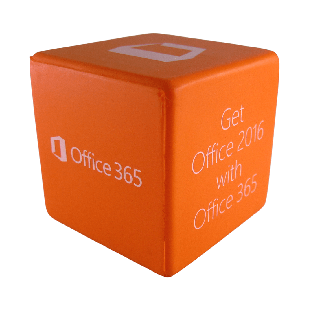 Orange Stress Cube