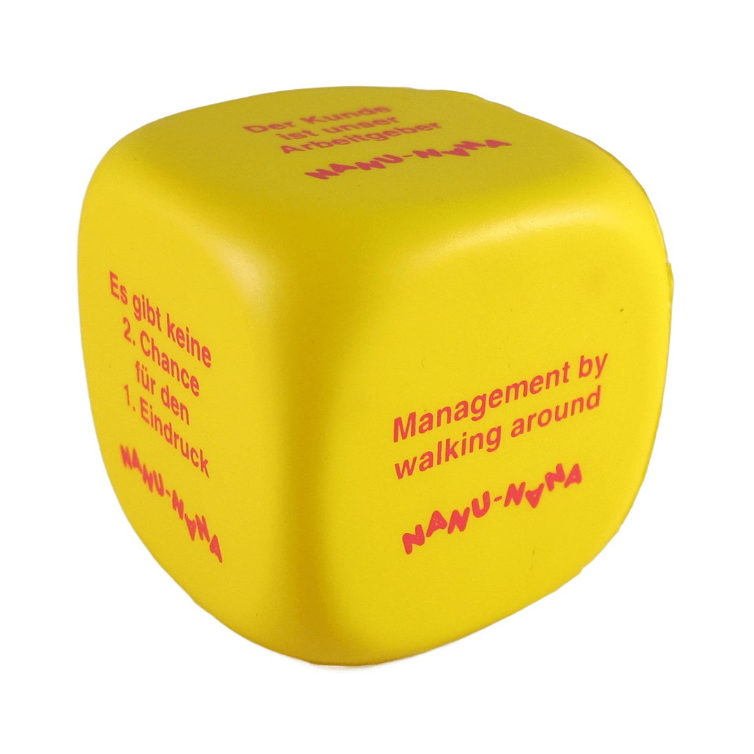 Yellow Decision Dice Stress Ball