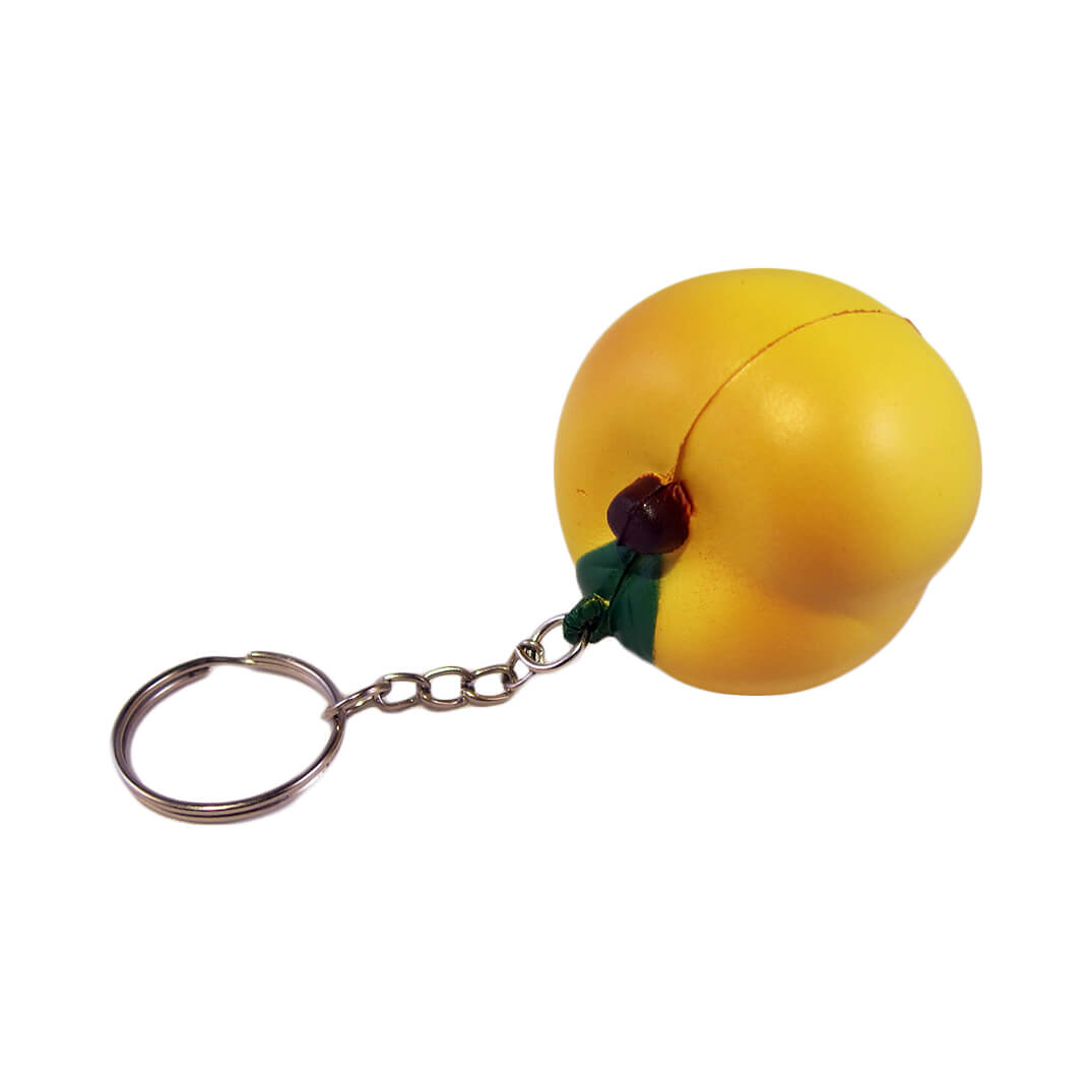 Peach Keyring Back