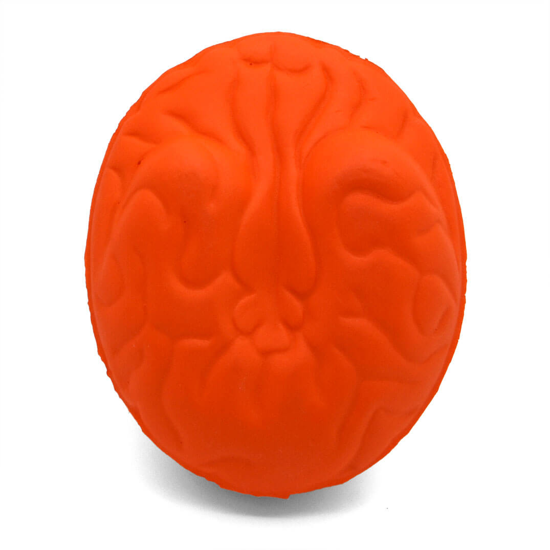 Large brain stress ball shape underside view