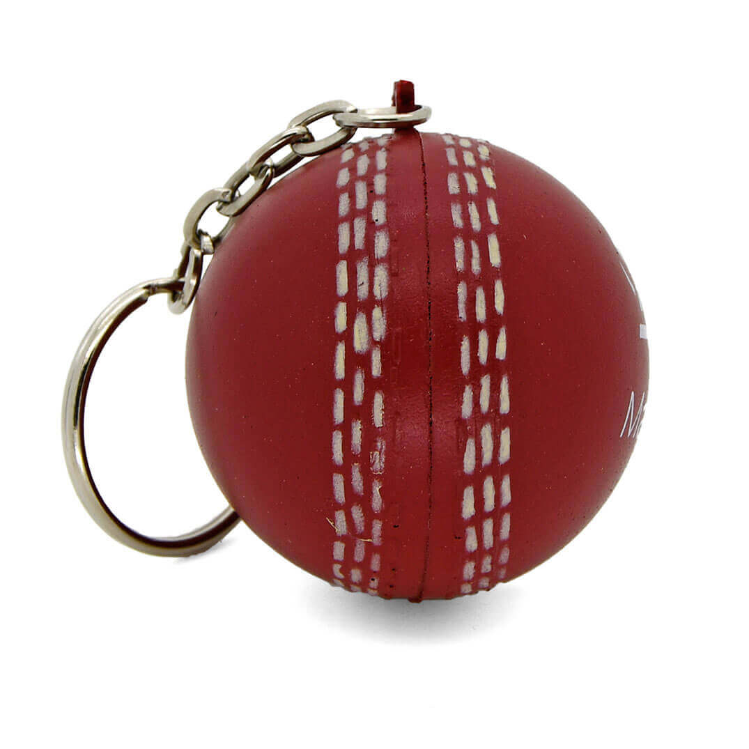 Stress Cricket Ball Keyring Seam