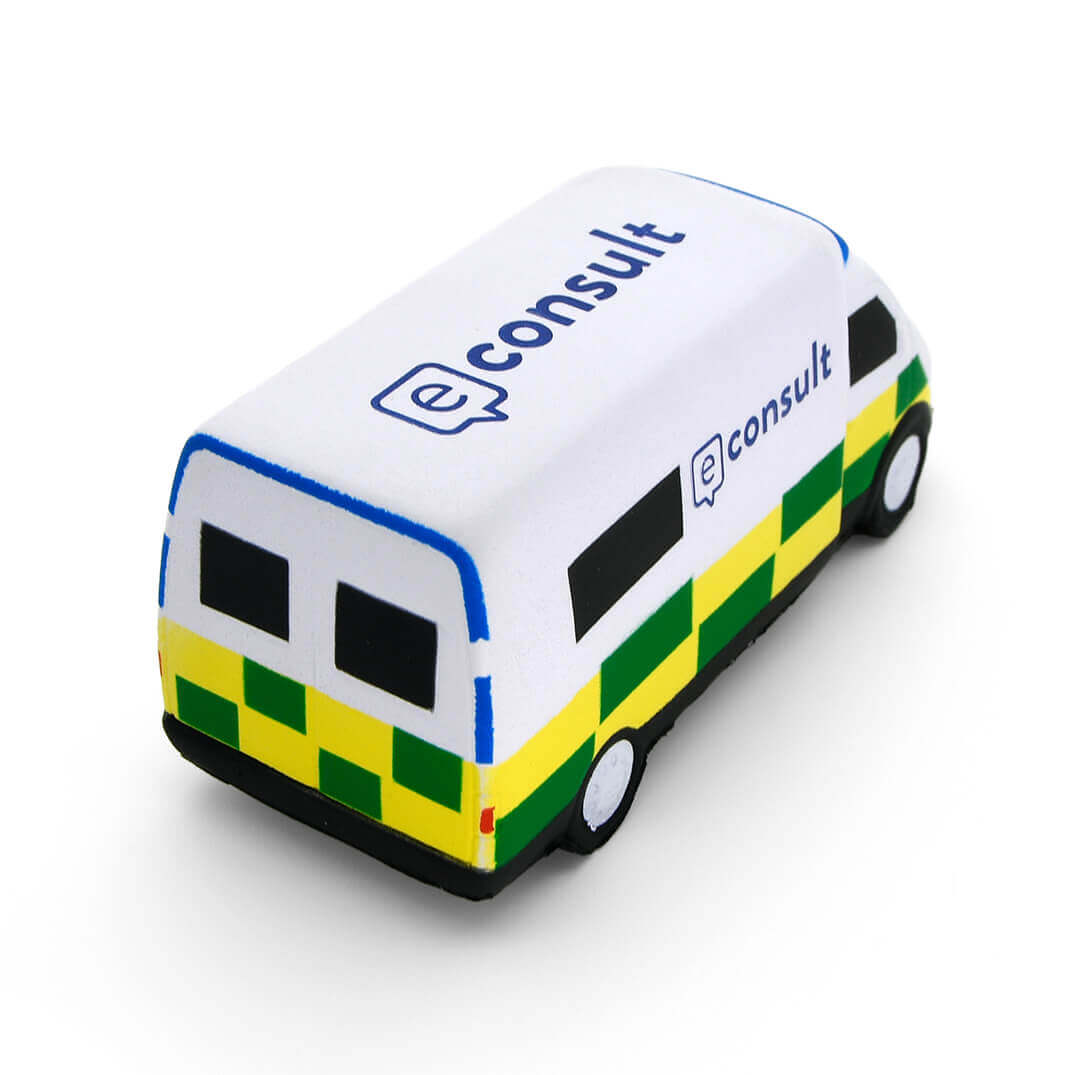 Ambulance Stress Ball Rear View