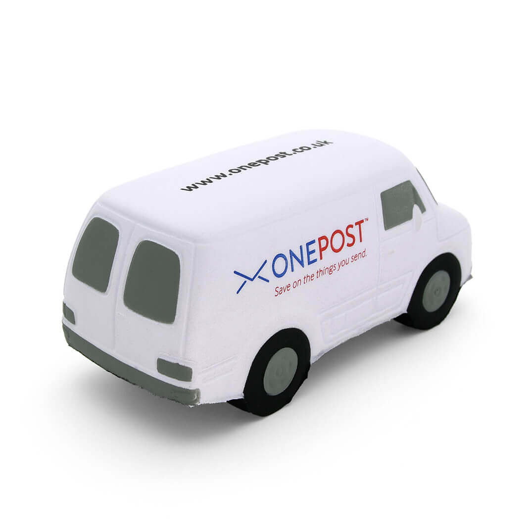 White Van Stress Ball Rear View