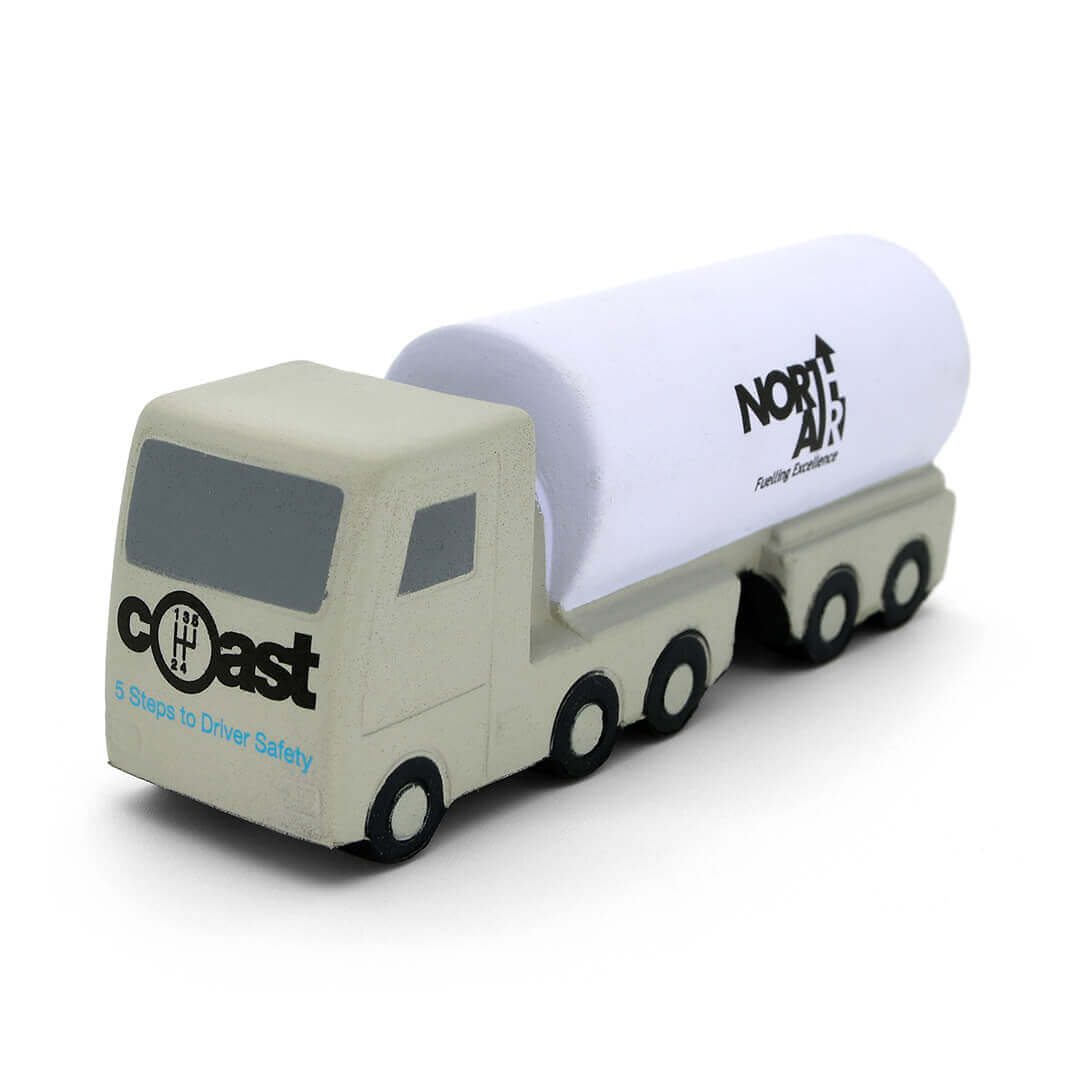 Oil Tanker Truck Stress Ball Front View