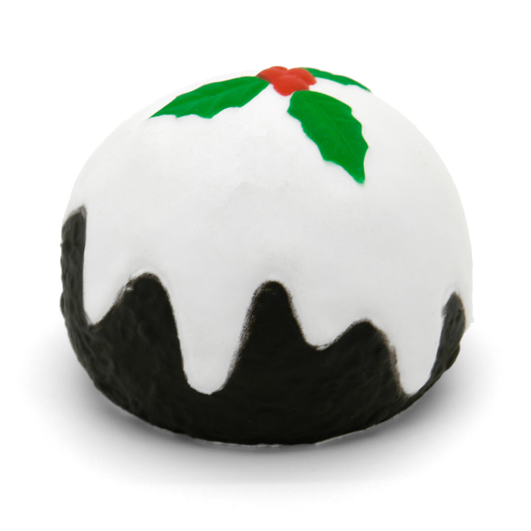 Christmas Pudding Stress Ball Rear View