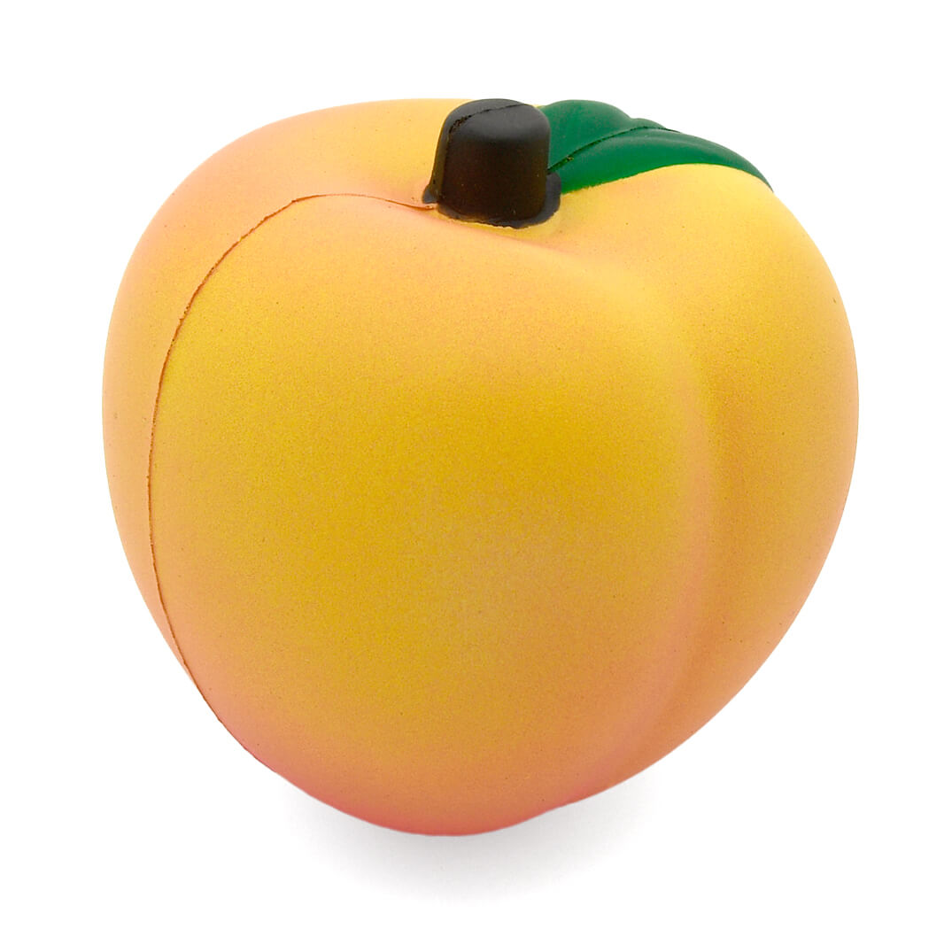 Peach Stress Ball Rear View