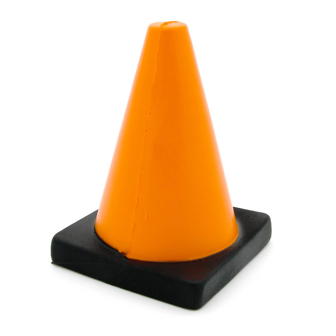 Traffic Cone Stress Ball Rear View