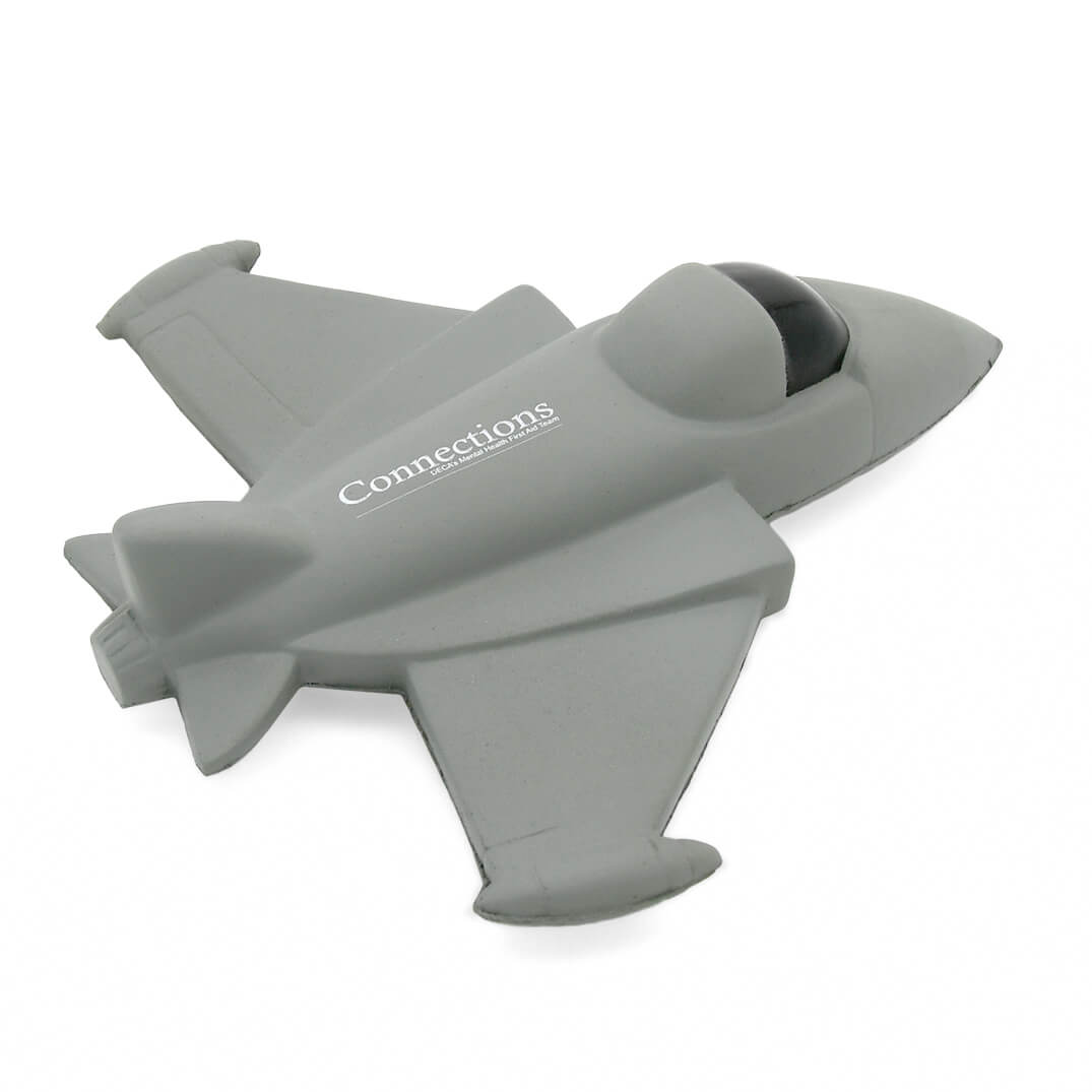 Fighter Jet Stress Ball Aerial View