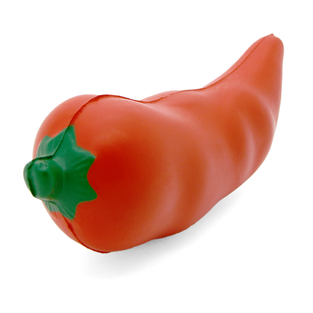 Chilli Pepper Stress Ball Stalk View