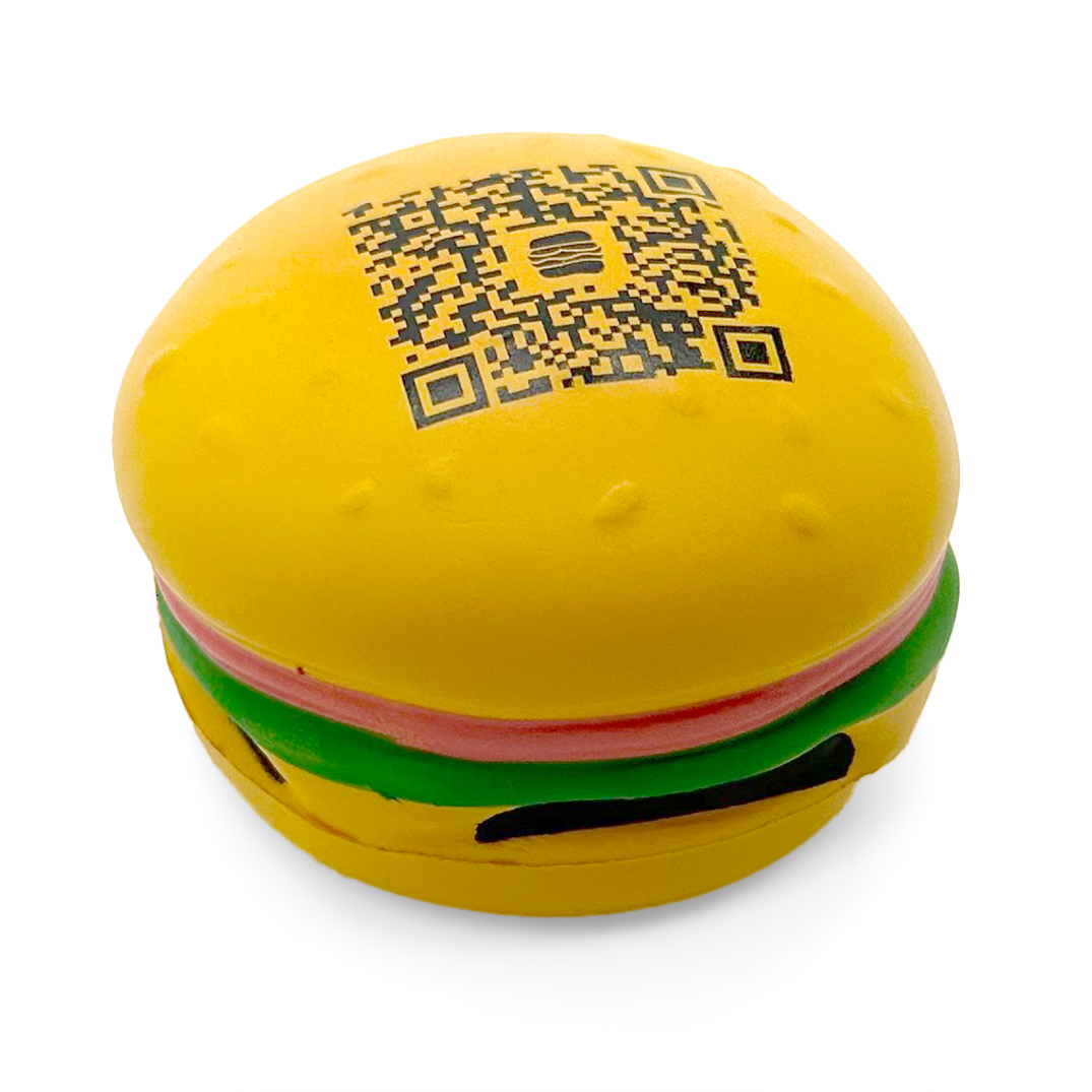 Burger Stress Ball - Alternate Side View