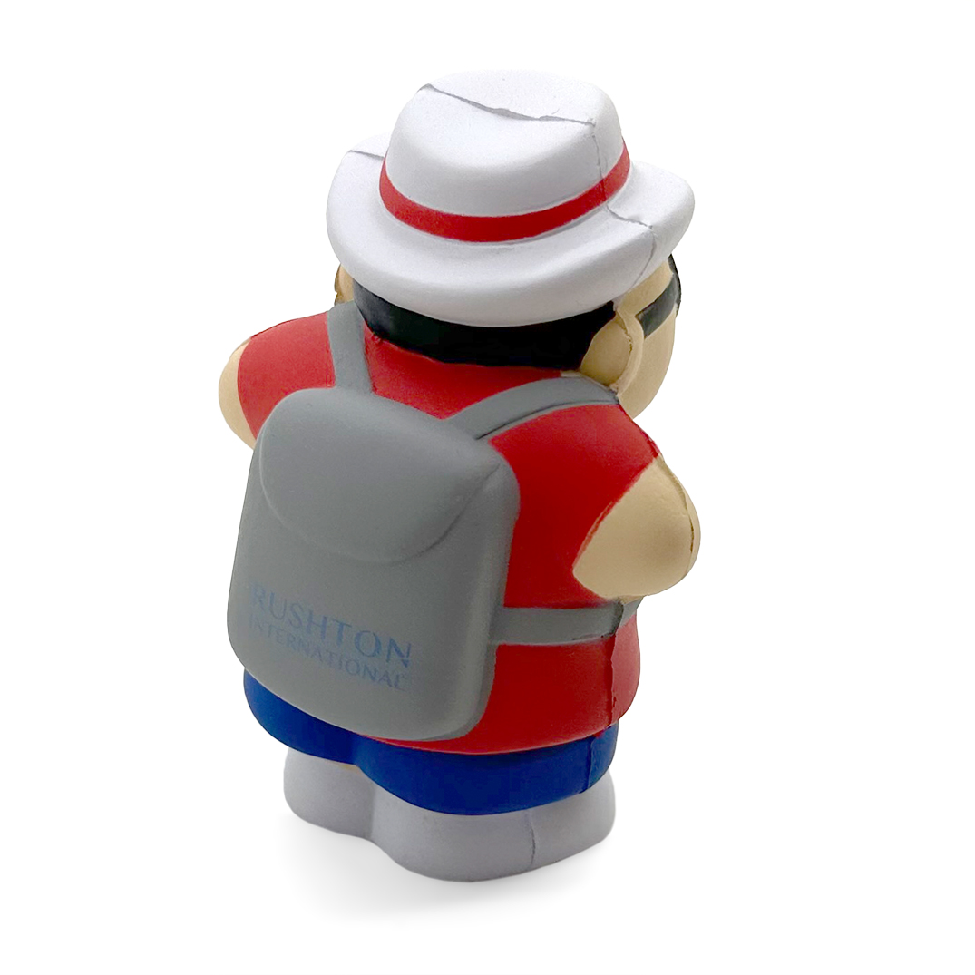 Tourist Shaped Stress Ball - Rear View