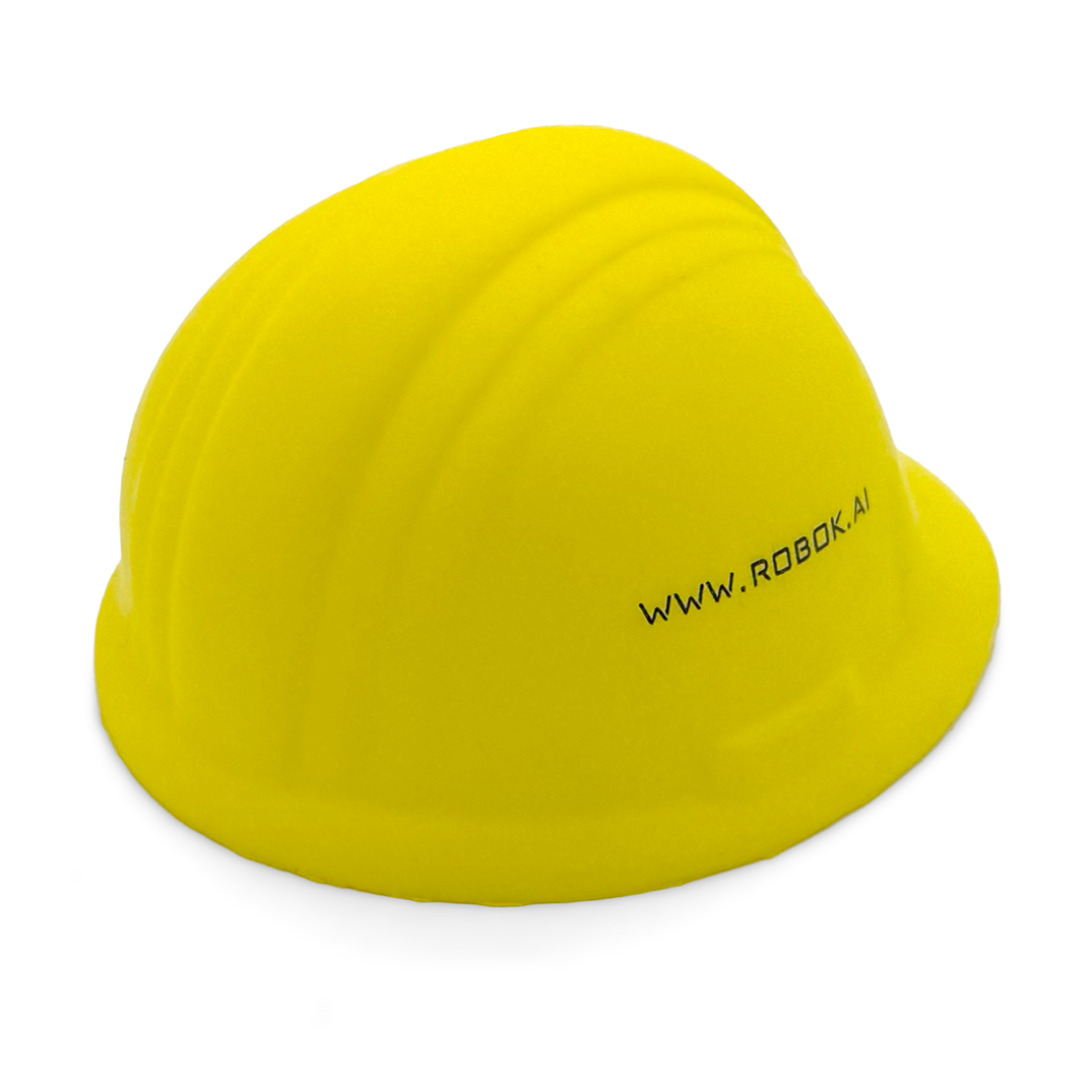 Yellow Stress Hard Hat Rear View Alternate