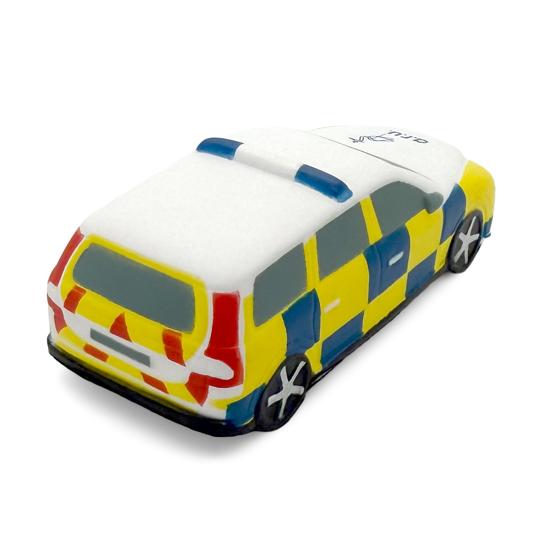 Stress Police Car Rear View Alternate