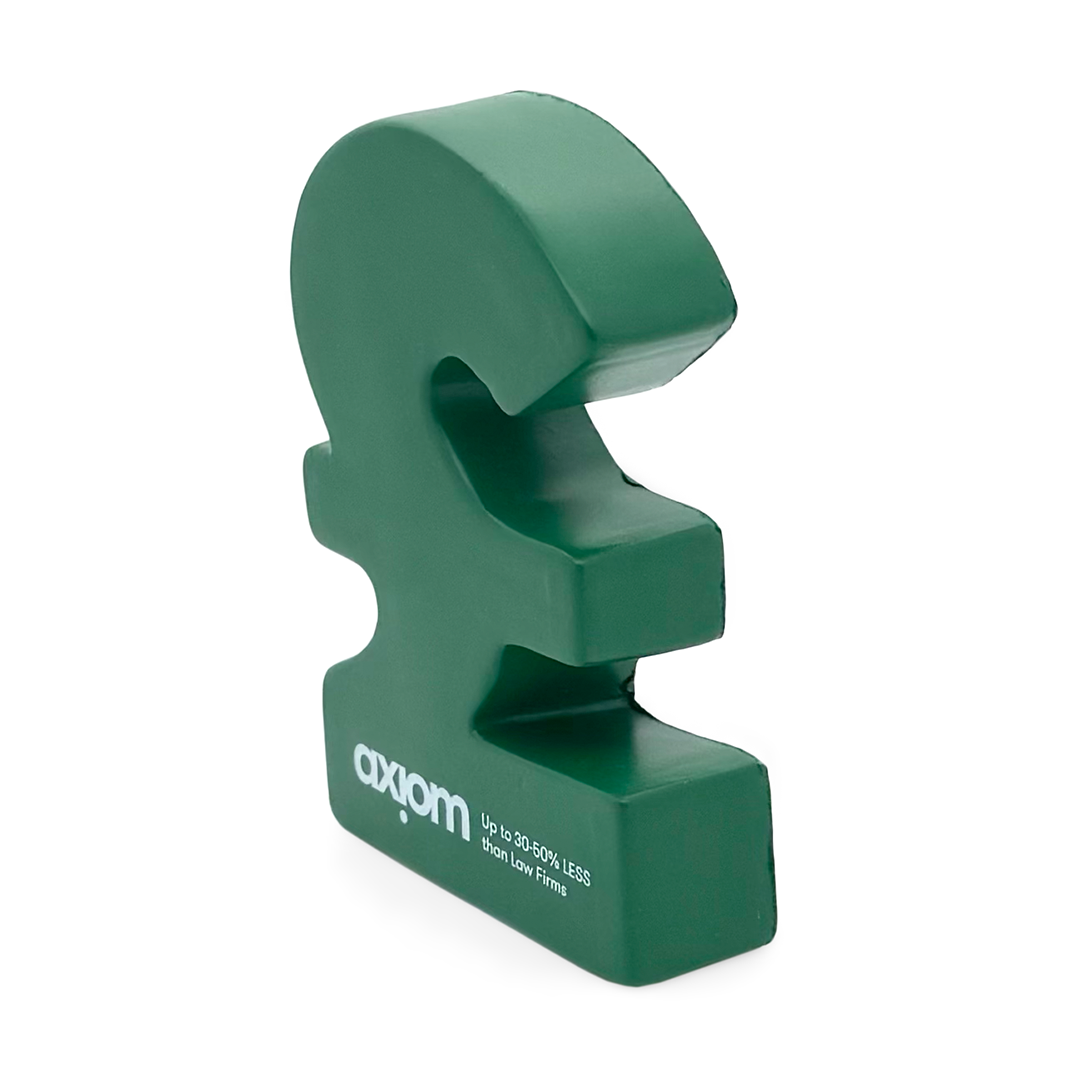 Green Stress Pound Sign Front Side