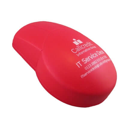 Computer mouse stress ball shape in red