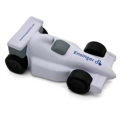 Stress Racing Car in White Side View