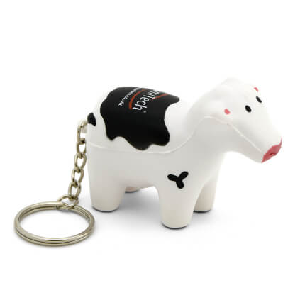 Stress Cow Keyring Side View
