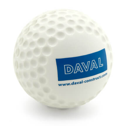 UK Made Golf Ball Stress Ball Side View