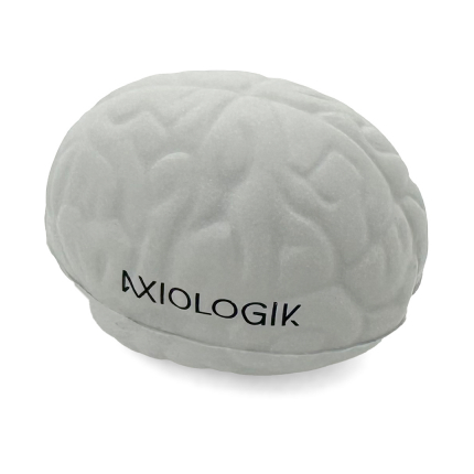 Small Brain Stress Ball - Grey