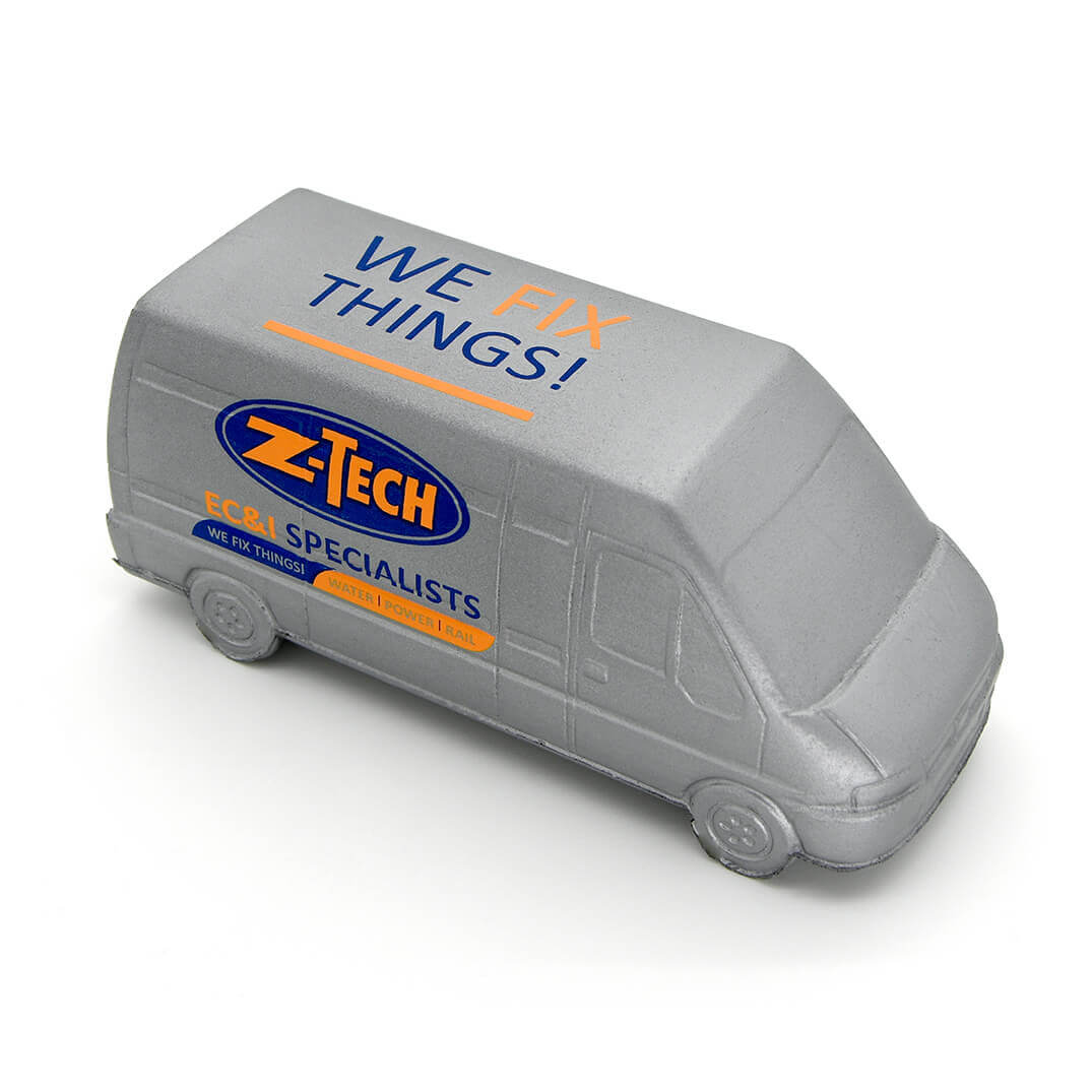 Silver Van Stress Ball Side View